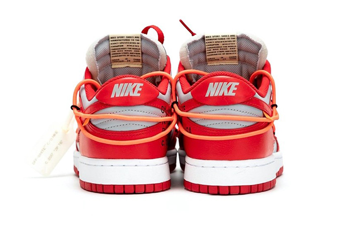 Off-White Nike Dunk Low Red Grey CT0856-600 04