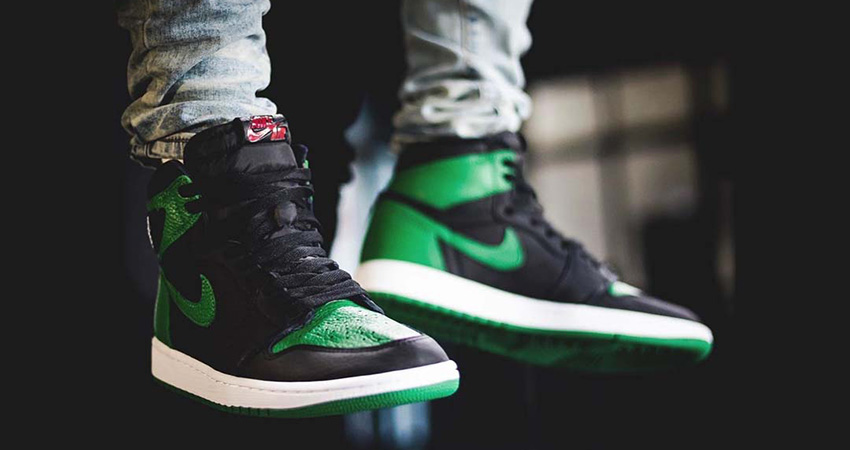 First On Foot Look At The Air Jordan 1 High Pine Green’