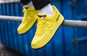 Gore-Tex Nike Air Force 1 Low Yellow CK2630-701 on foot 01