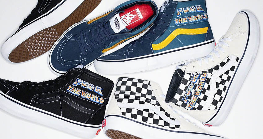 Here Is The Official Look At Supreme Vans Sk8-Hi Fall Winter 2019 Collection