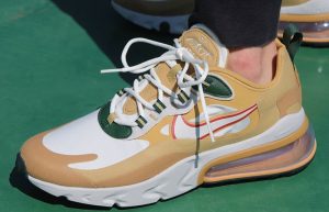 Nike Air Max 270 React Gold White AO4971-700 on foot 01
