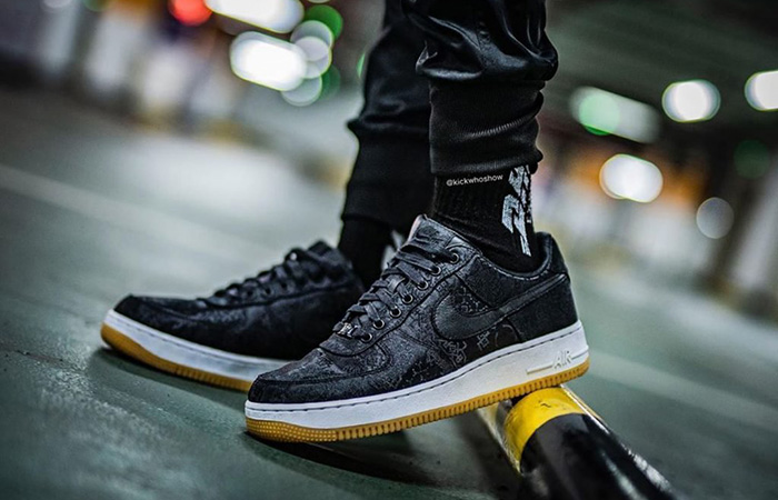 On Foot Look At The Fragment CLOT Nike Air Force 1 Black