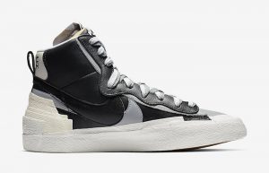 Sacai Nike Blazer Mid Black Grey BV0072-002 03