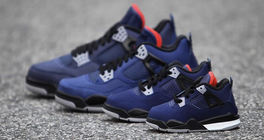 The Air Jordan 4 WNTR Navy Blue Coming With Full Family Sizing
