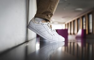 adidas Superstar Home of Classics Lucid White EF2102 on foot 01