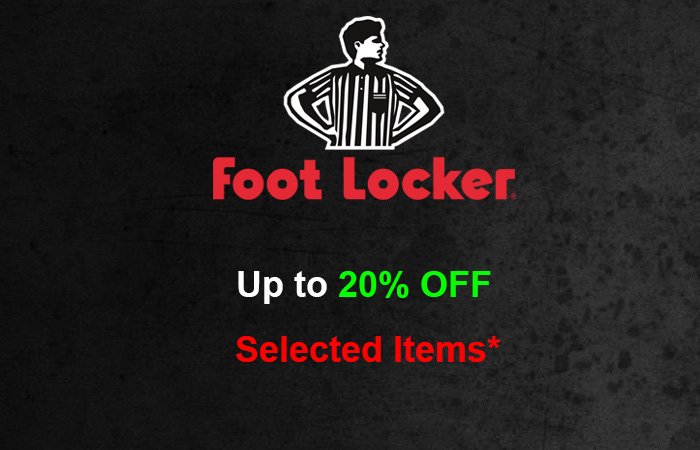 Footlocker Giving You Upto 20% On These Selected Items!!