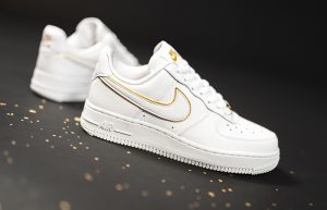 Nike Air Force 1 Essential Gold White AO2132-102 02