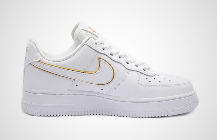 Nike Air Force 1 Essential Gold White AO2132-102 06