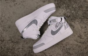 Nike Air Force 1 High Grey White CQ0449-100 03