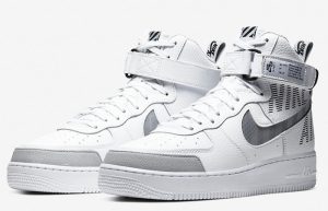 Nike Air Force 1 High Grey White CQ0449-100 05