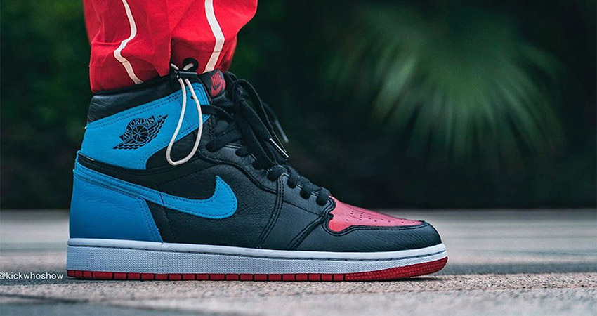 On Foot Images Of Nike Air Jordan 1 Retro High Og Blue Red Fastsole