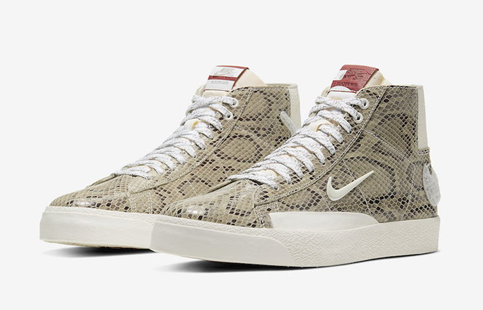 Soulland Nike SB Blazer Mid Snakeskin Beige CN4540-001 02