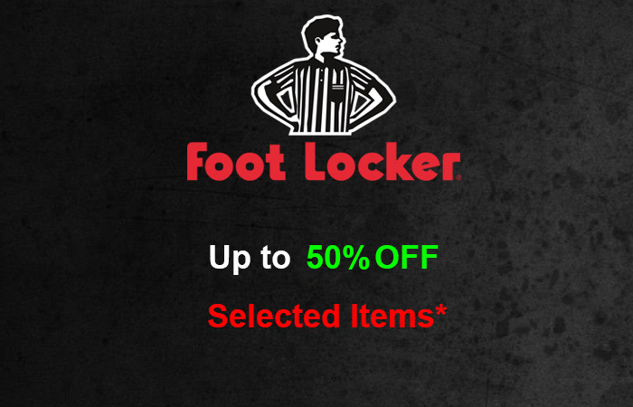 Up to 50% Off On Selected Items In Footlocker UK For A Very Short Time