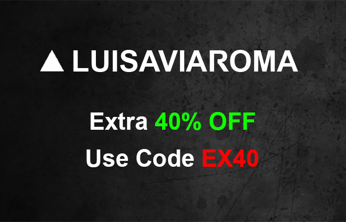 Use Code EX40 And Get Extra 40% Off At LUISAVIAROMA
