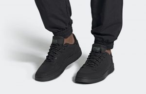 adidas Supercourt Core Black FV4658 on foot 01