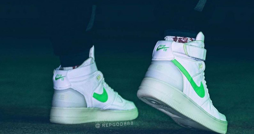 First Look At The RSVP Gallery Nike Air Force 1 High Green Volt 03
