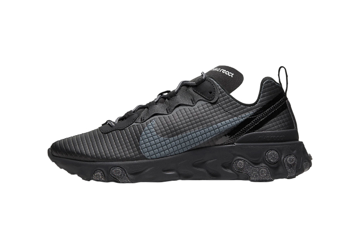 Nike React Element 55 Quilted Grids Black CI3835-002