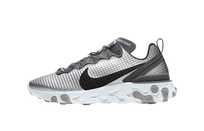 Nike React Element 55 Quilted Grids Grey CI3835-001 01