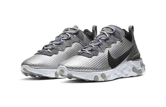 Nike React Element 55 Quilted Grids Grey CI3835-001 02