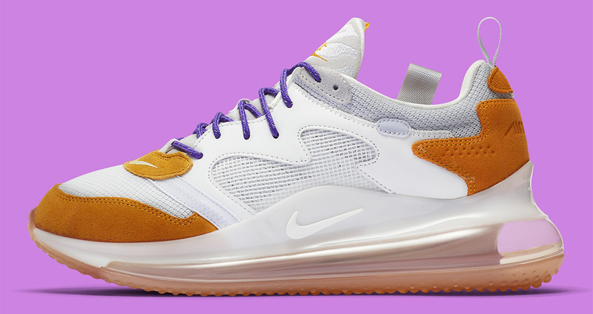 OBJ Nike Air Max 720 Gold White Releasing Soon With Playful Color Combination 02