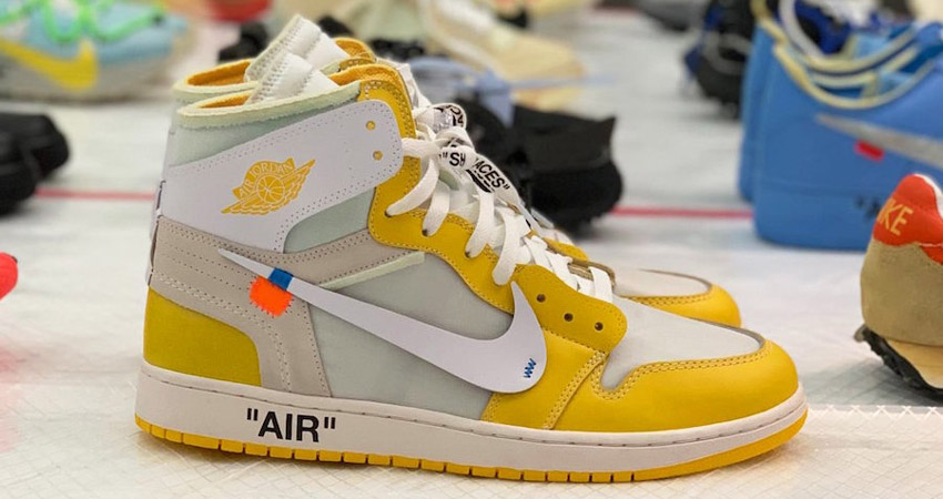 Off White Nike Air Jordan 1 Canary Yellow Will Release Soon - Fastsole