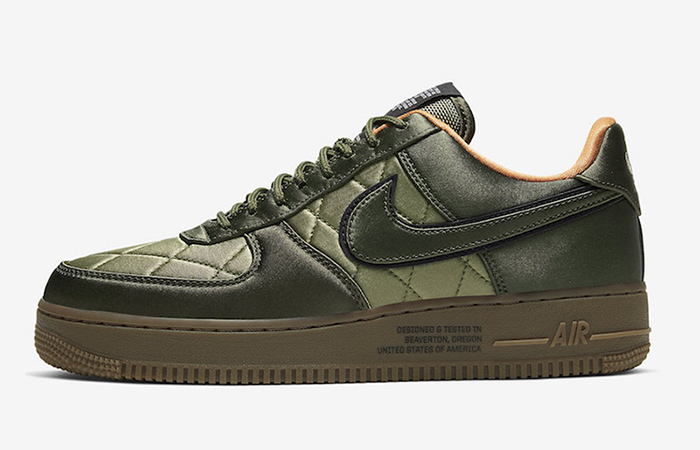 Official Images At The Nike Air Force 1 Low Quilted Olive - Fastsole