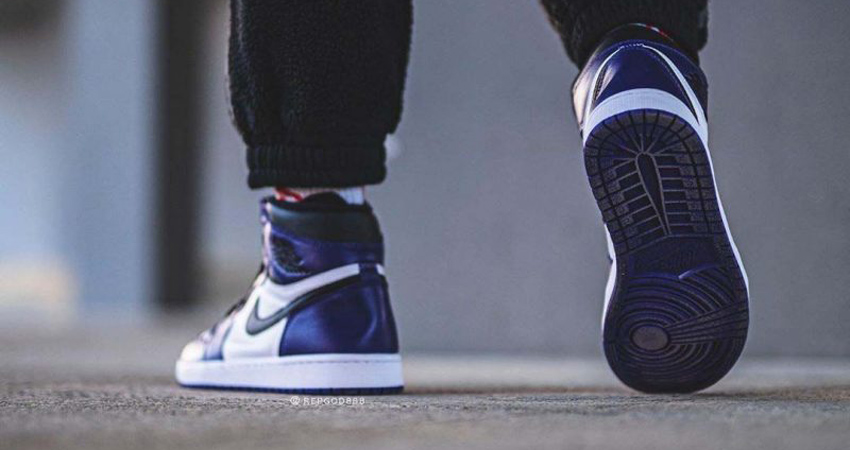 On Foot Look At The Nike Air Jordan 1 High Court Purple 03