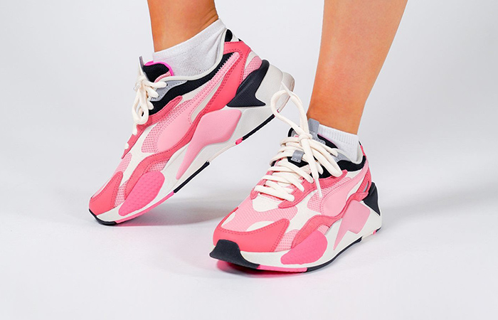 On Foot Look At The Pink PUMA RS-X 3 Puzzle