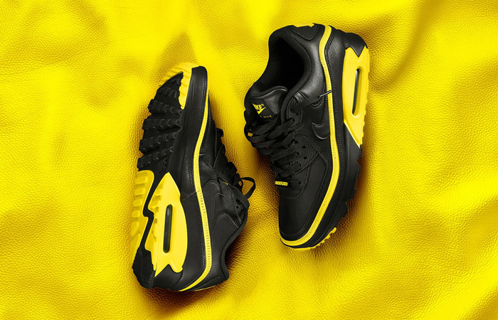 UNDEFEATED Nike Air Max 90 Black Yellow CJ7197-001 02