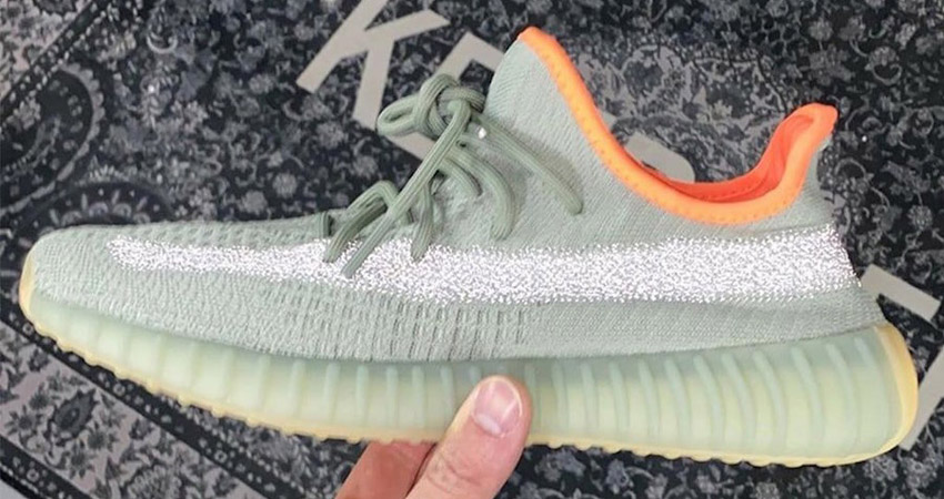 adidas Yeezy Boost 350 V2 Desert Sage Comes With A Reflective White Stripe 03