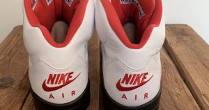 First Look At The Nike Air Jordan 5 OG Fire Red Silver Tongue 02