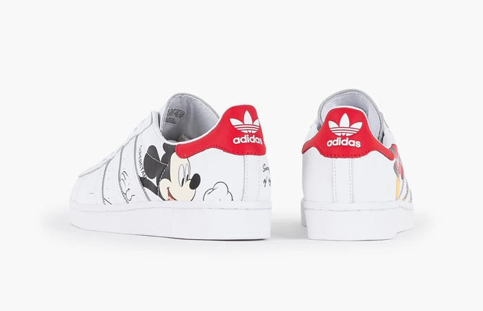 Mickey Mouse adidas Superstar White Red FW2901 04