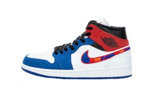Nike Air Jordan 1 Mid Blue Red 852542-146 01