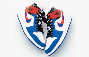 Nike Air Jordan 1 Mid Blue Red 852542-146 04