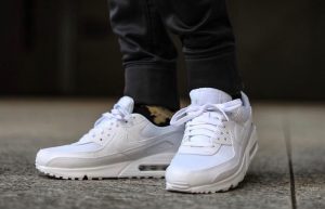 Nike Air Max 90 Clear White CN8490-100 on foot 02