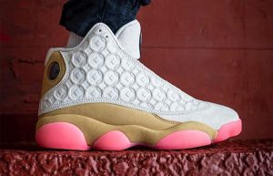 Nike Jordan 13 Cny Day Cream Pink CW4409-100 on foot 02