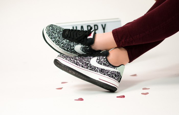 Nike Air Force 1 07 Valentine's Day Pack Black BV0319-002 on foot 01