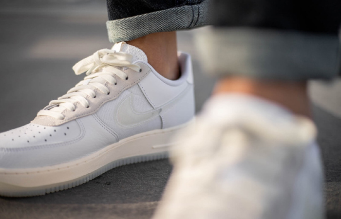 Nike Air Force 1 Low DNA Lucid White CV3040-100 on foot 02
