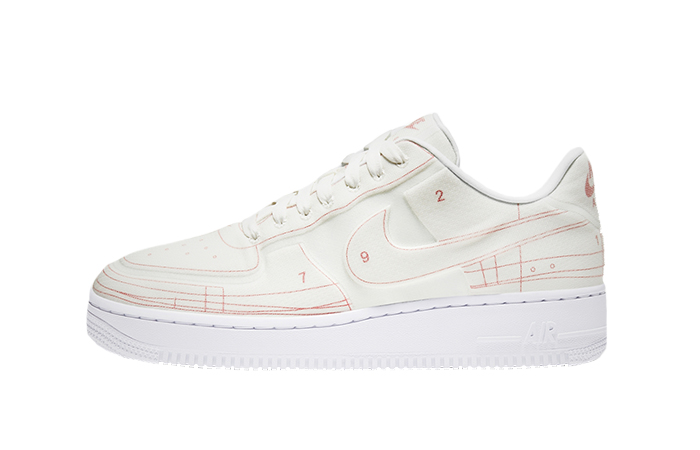Nike Air Force 1 White University Red CI3445-100 01