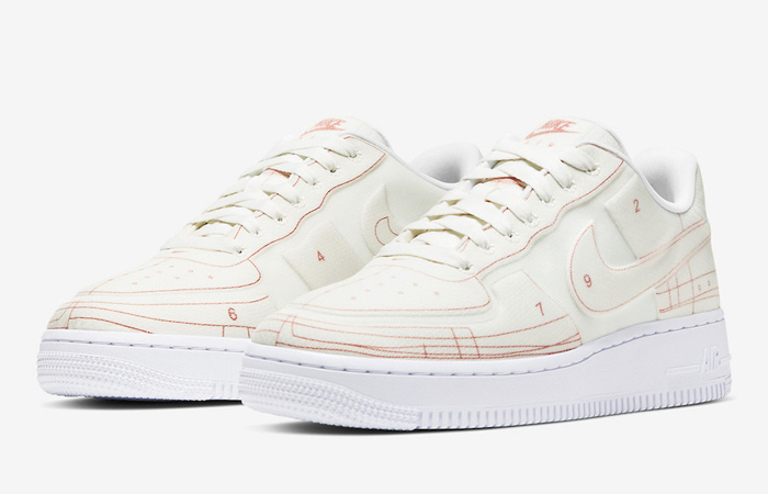 Nike Air Force 1 White University Red CI3445-100 02