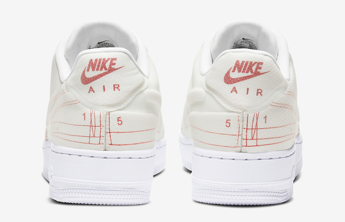 Nike Air Force 1 White University Red CI3445-100 05