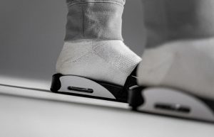 Nike Air Max 90 Slide Black White BQ4635-002 on foot 03