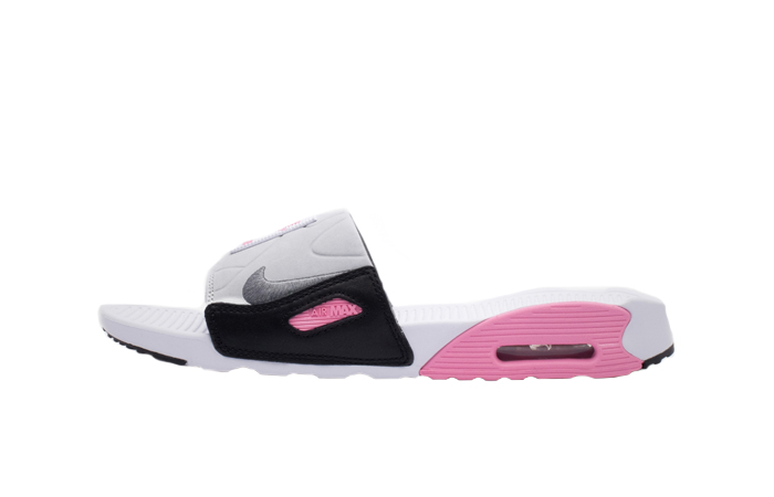Nike Air Max 90 Slide Grey Pink BQ4635-100 01