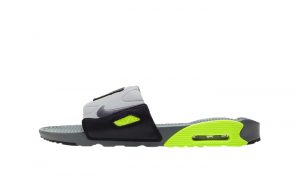 Nike Air Max 90 Slide Grey Yellow BQ4635-001 01