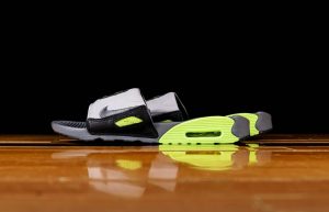 Nike Air Max 90 Slide Grey Yellow BQ4635-001 02