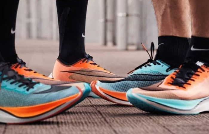 Nike Zoom VaporFly NEXT Orange CD4553-300 on foot 03