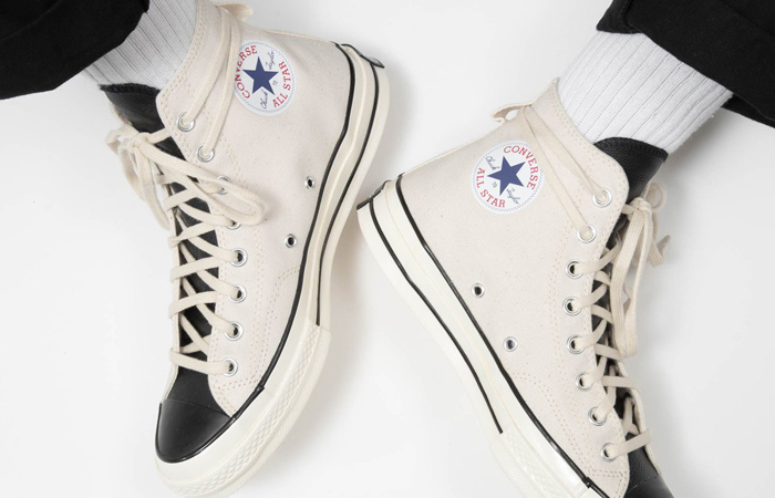 Fear of God Converse Chuck 70 Hi Off White 167955C on foot 03
