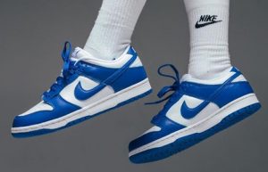 Nike Dunk Low Kentucky Royal Blue White CU1726-100 on foot 01