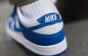 Nike Dunk Low Kentucky Royal Blue White CU1726-100 on foot 03