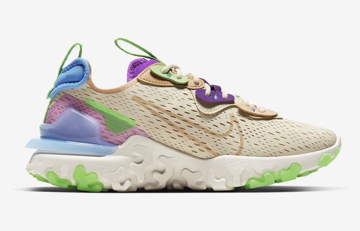 Nike Womens React Vision Beige Purple CI7523-200 - Where To Buy - Fastsole